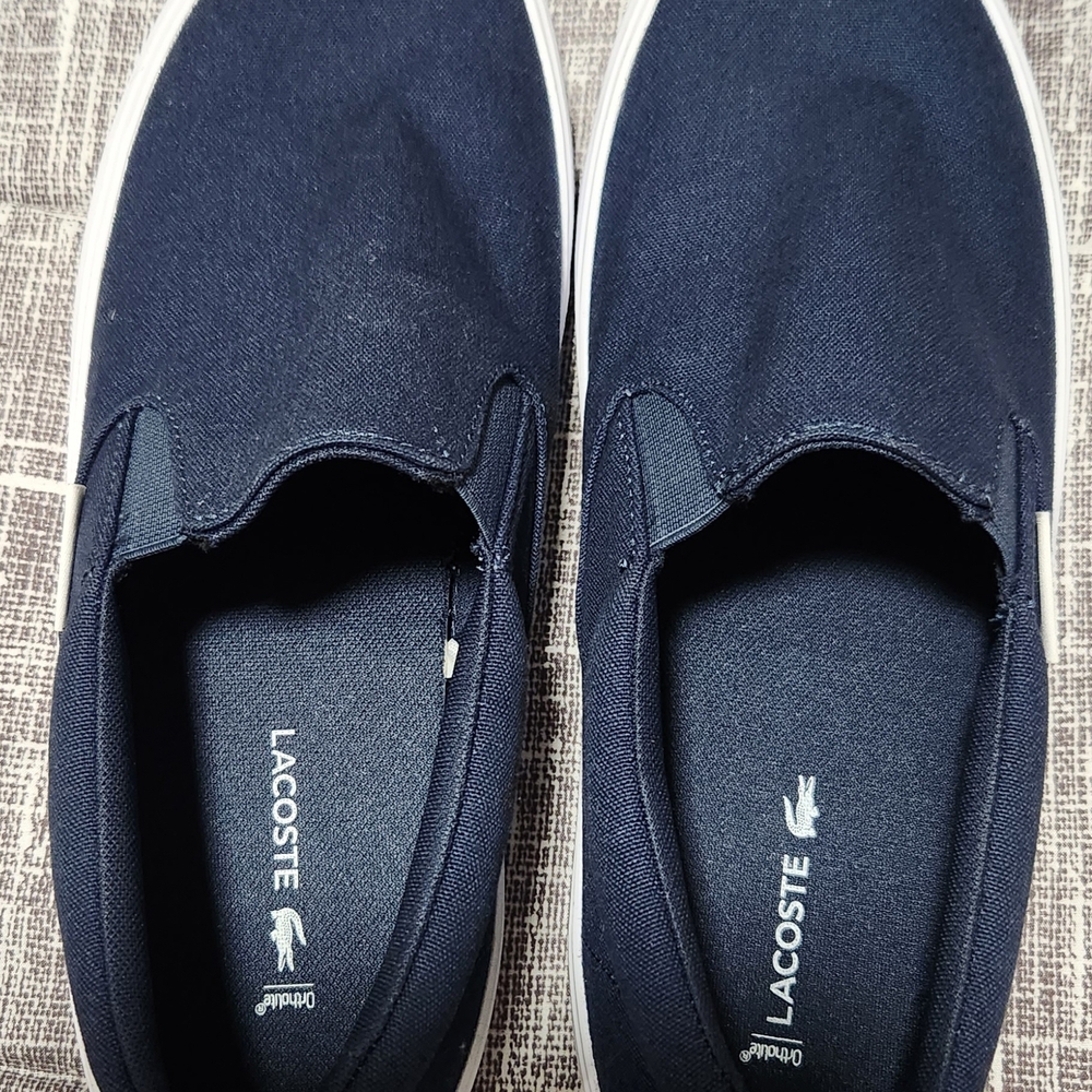 Lacoste Men's Navy Slip-On Shoes